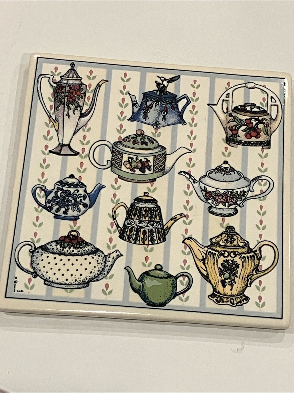 Teapot Tile Wall Art